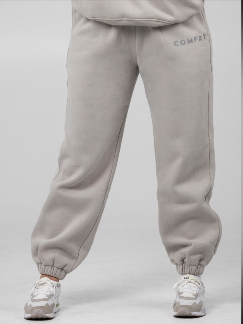 Comfrt Unisex Tranquil Sweatpants in Cement Gray Size Large